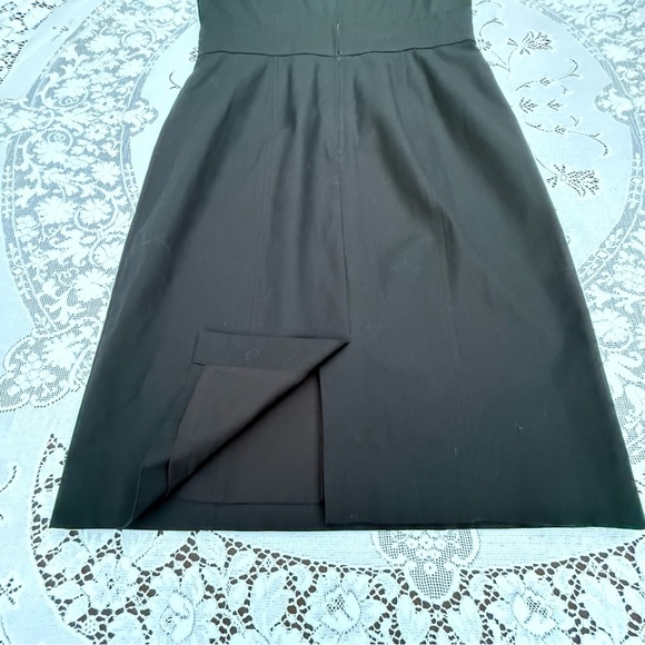 White House Black Market sleeveless lace up Black Whimsigoth Edgy Rocker Dress 8 - Picture 7 of 14